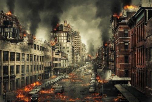 Apocalypse City Fire Disaster End Of The World